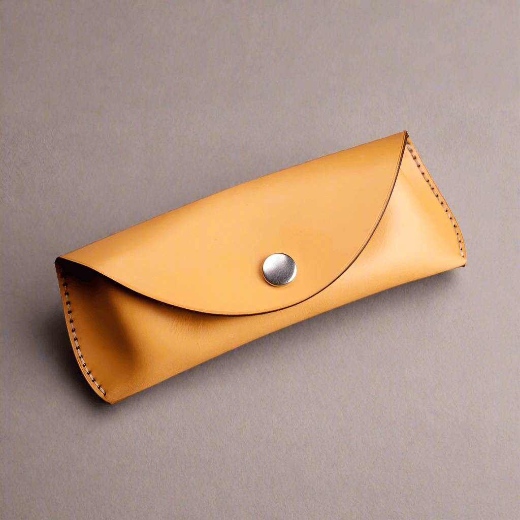 diy kit leather-glasses-case-light-tan