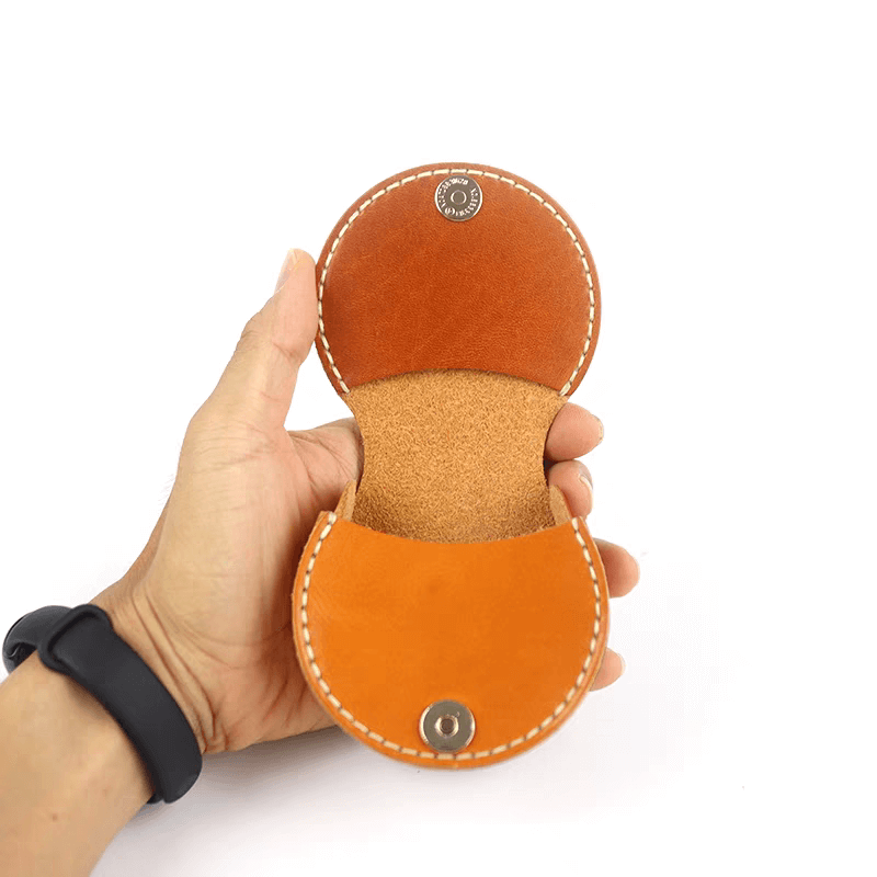 Leather_earbuds_case_cover_orange_front