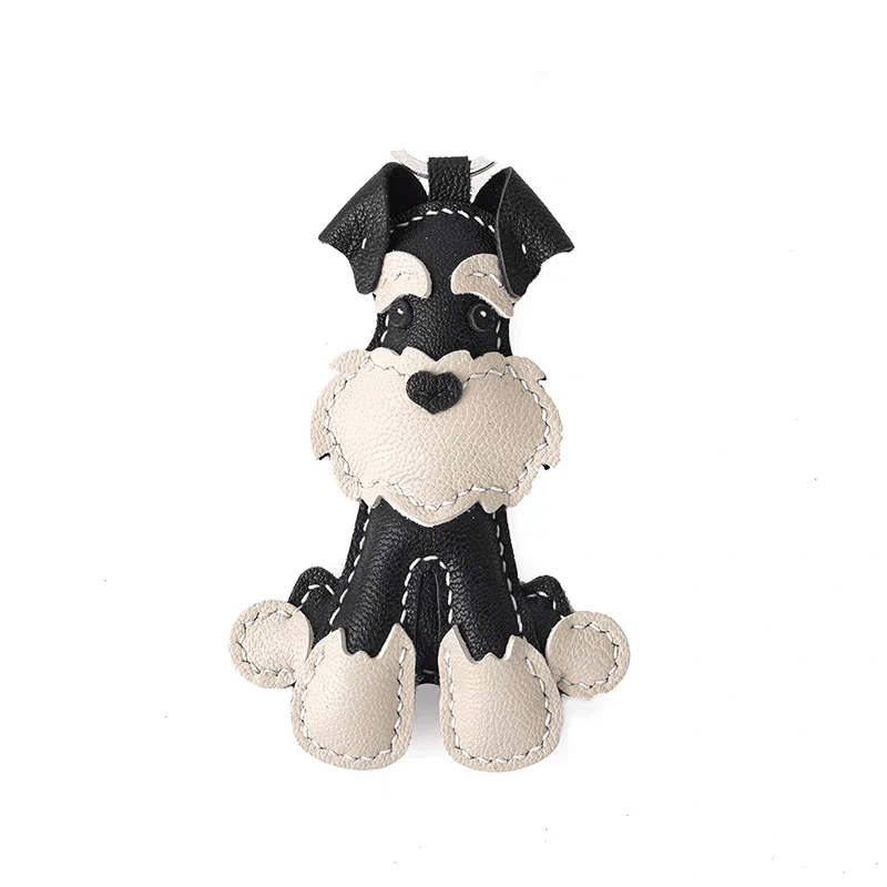 leather-diy-kit-Schnauzer-bag-charm