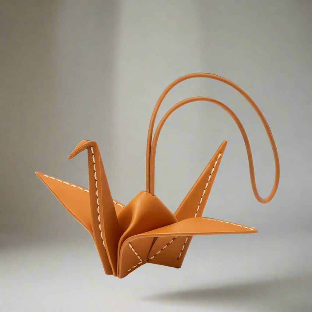 leather-origami-crane-bag-charm